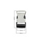 Metal & Plastic Double Sided Quick Release Buckle (Pack of 1)